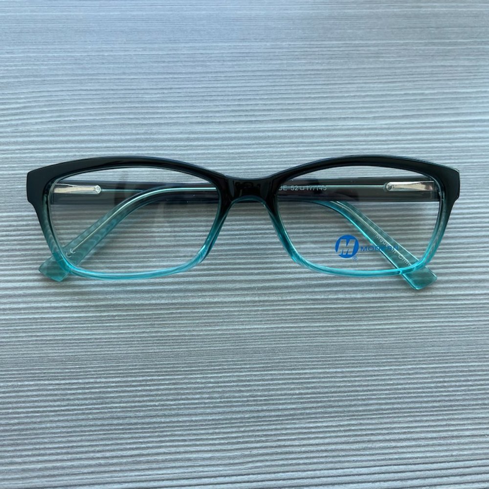 Modern Optical Modern Frames- Mellow Black/Blue Fade